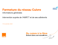 Support AMR77 – intervention Orange du 151124 – Fermeture cuivre